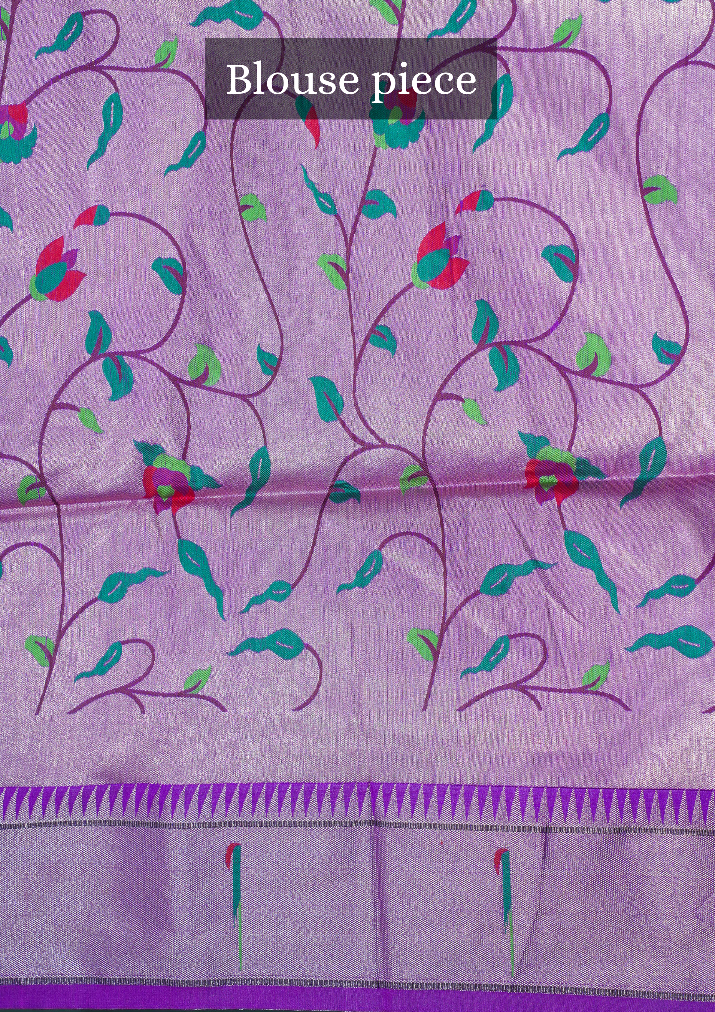 "UTSAV BANARAS 253" Banarasi Peacock Magenta Paithani Silk Saree