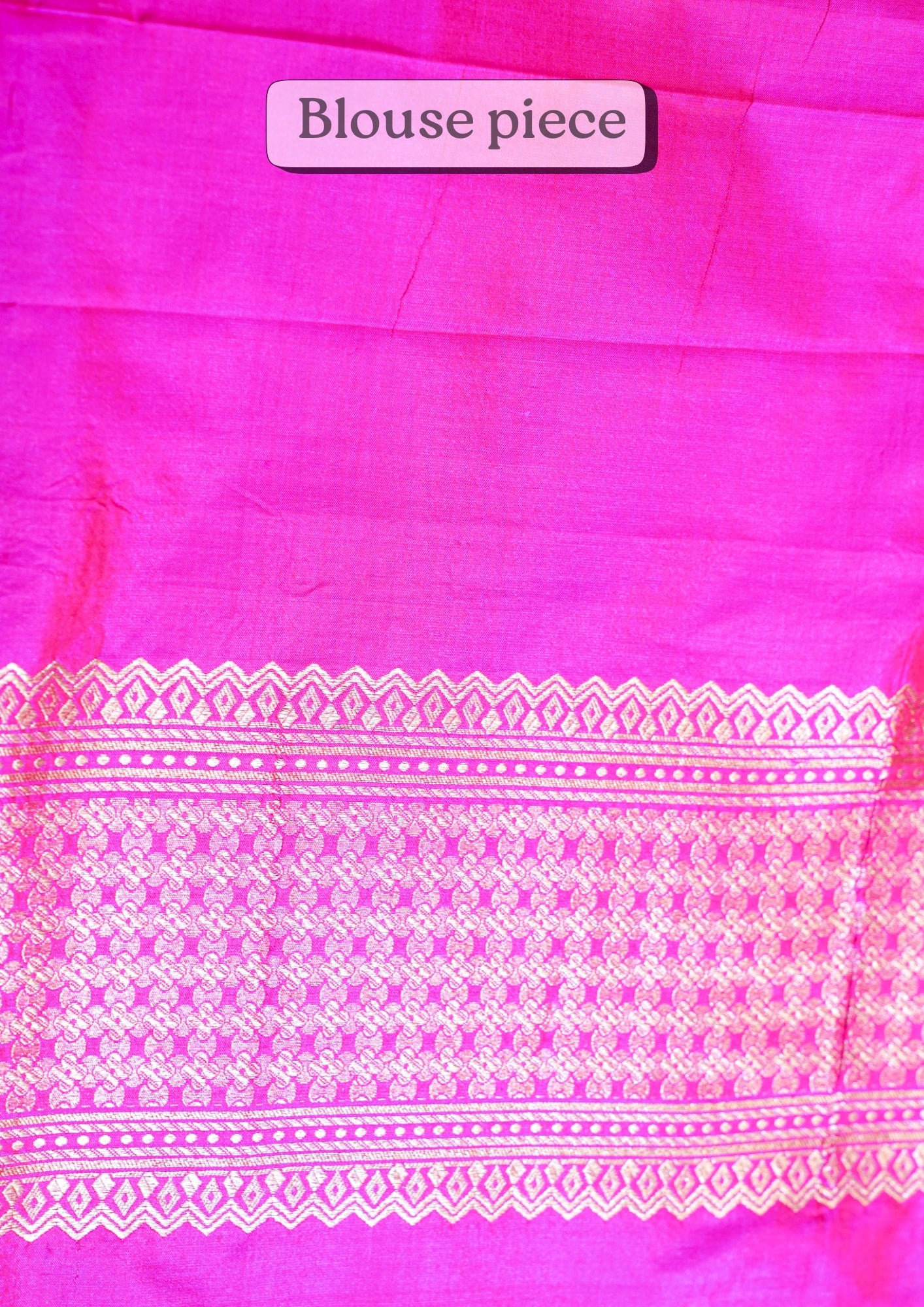 "VIRASAT 271" Pure Handloom Banarasi Uppada Silk With Brocade Tribal Motif Saree