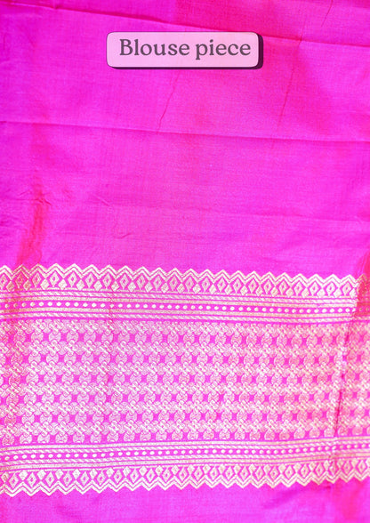 "Virasat 271" Banarasi Uppada Silk With Brocade Traible Motive Saree