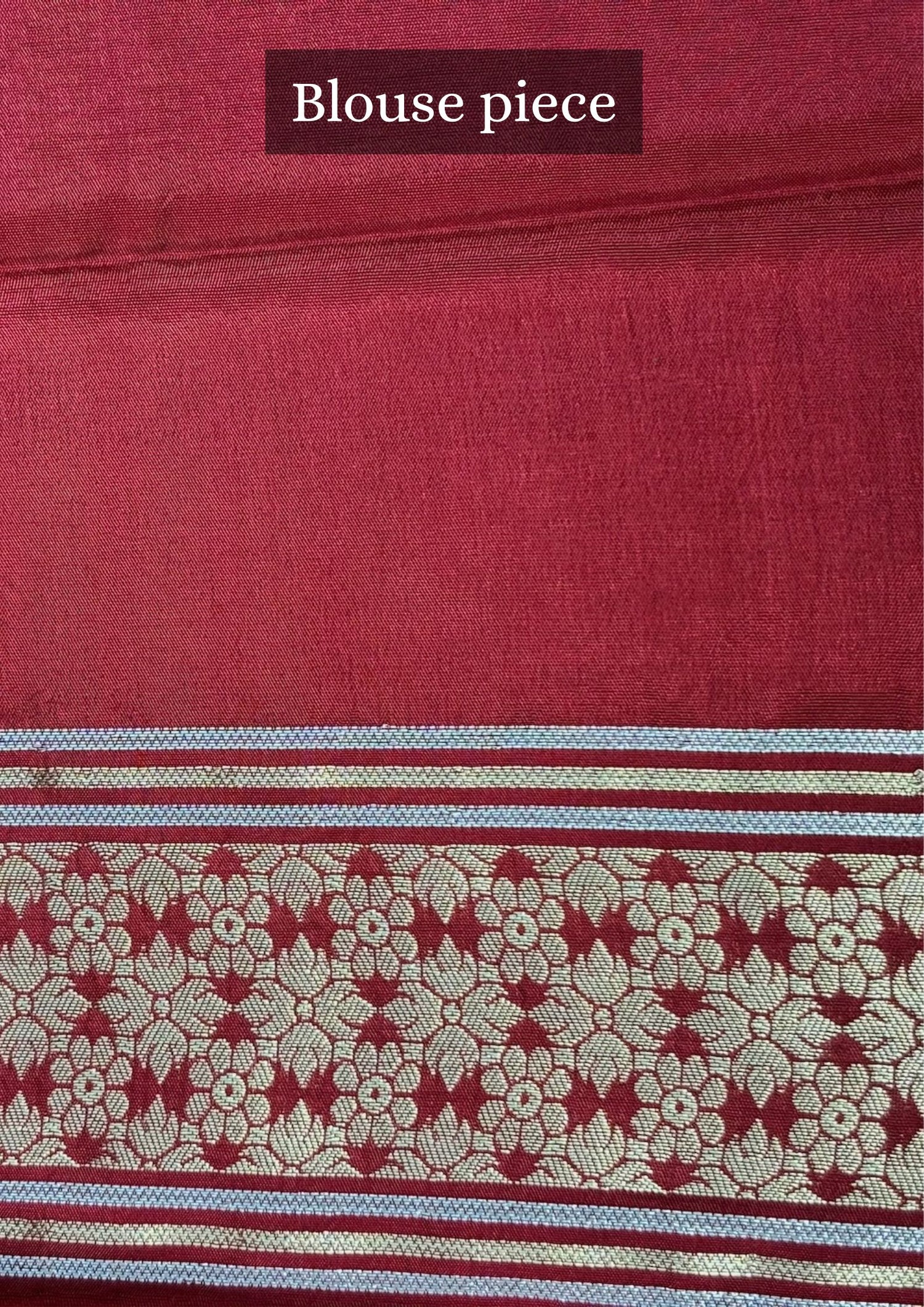 Waah Banaras 155: Maroon Red Mashru Silk Saree with Sona Rupa Zari Buti &amp; Key Feather Elephant Motifs