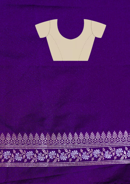 "WAAH BANARAS 112" Banarasi Deep Wine Mango Raw Silk Saree