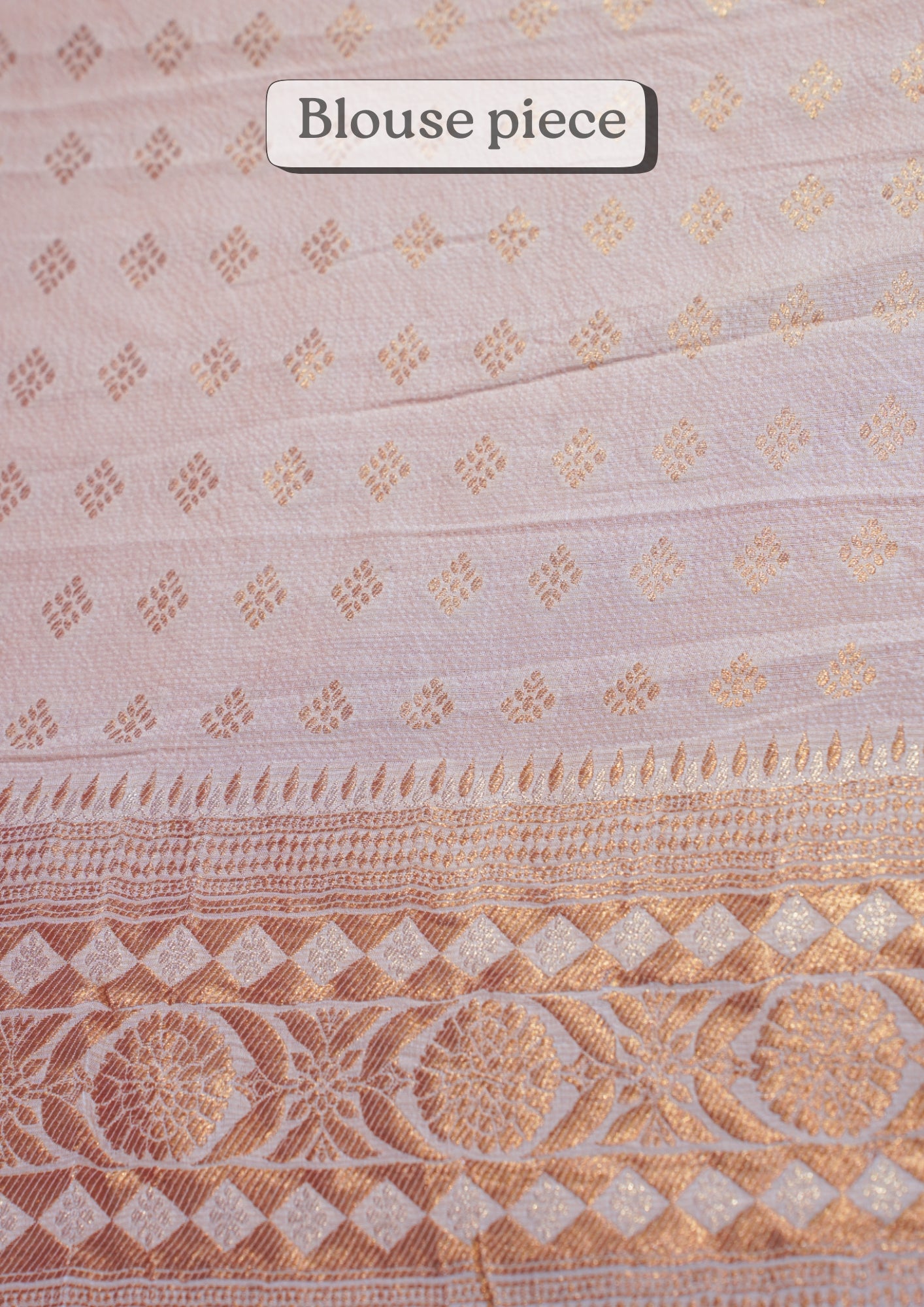 "Virasat 274" Banarasi Pashmina Silk Saree Meenakari With Kadwa Work (Customized Color)