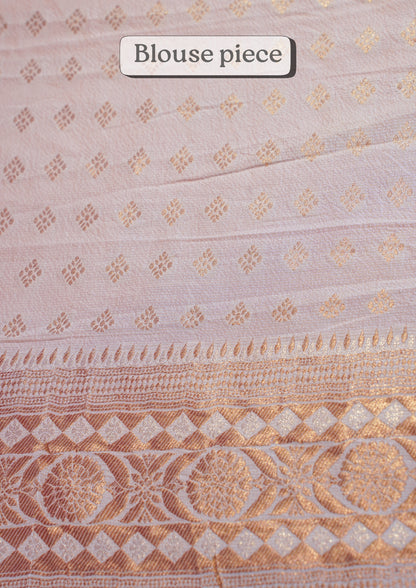 "Virasat 274" Banarasi Pashmina Silk Saree Meenakari With Kadwa Work (Customized Color)