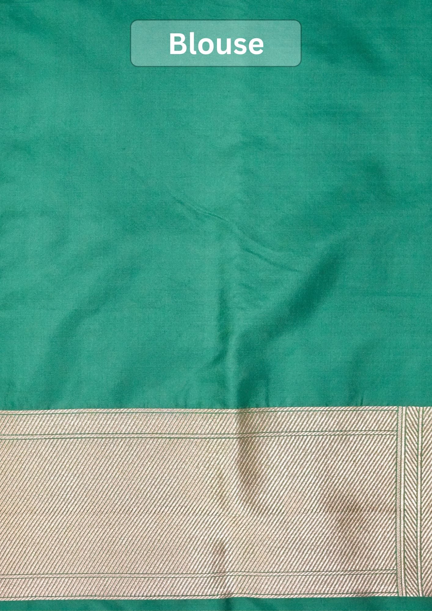VIRASAT 203: Pure Handloom Rama Green Silk Saree – A Celebrity Choice