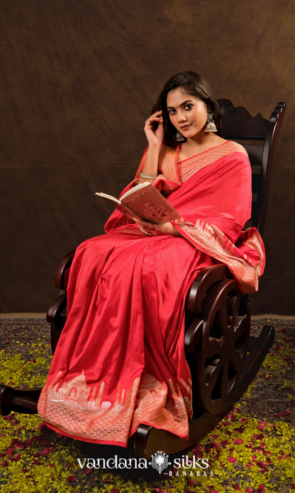 Wahh Taj Banarasi Soft Silk Saree: Symbol of Love