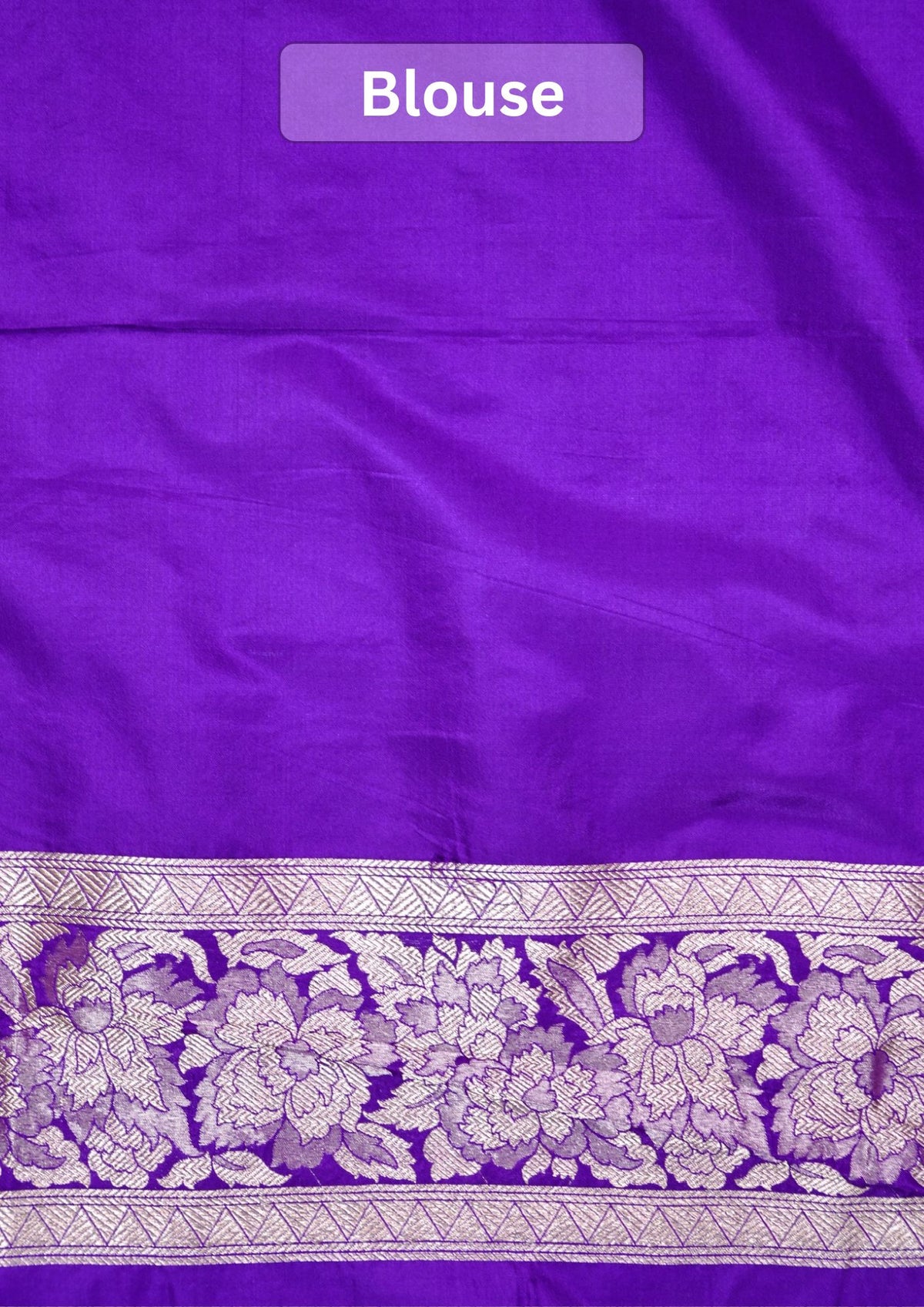 VIRASAT 426: Pure Handloom Kadwa Katan Silk Saree – Royal Purple | Silk Mark Certified | Celebrity Choice