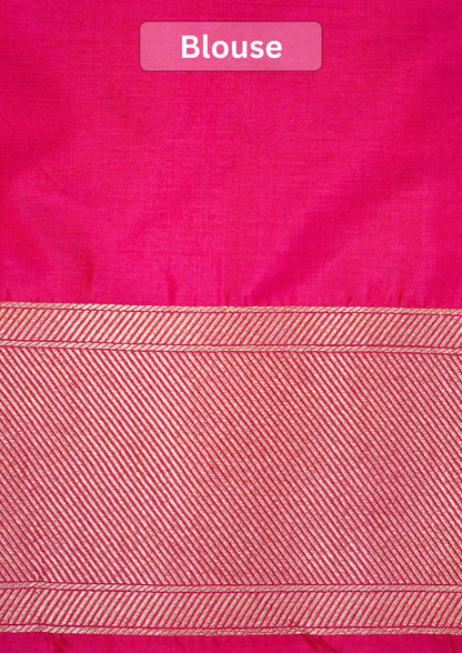 VIRASAT 1008: Celebrity Choice Pure Handloom Katan Silk Meenakari Saree