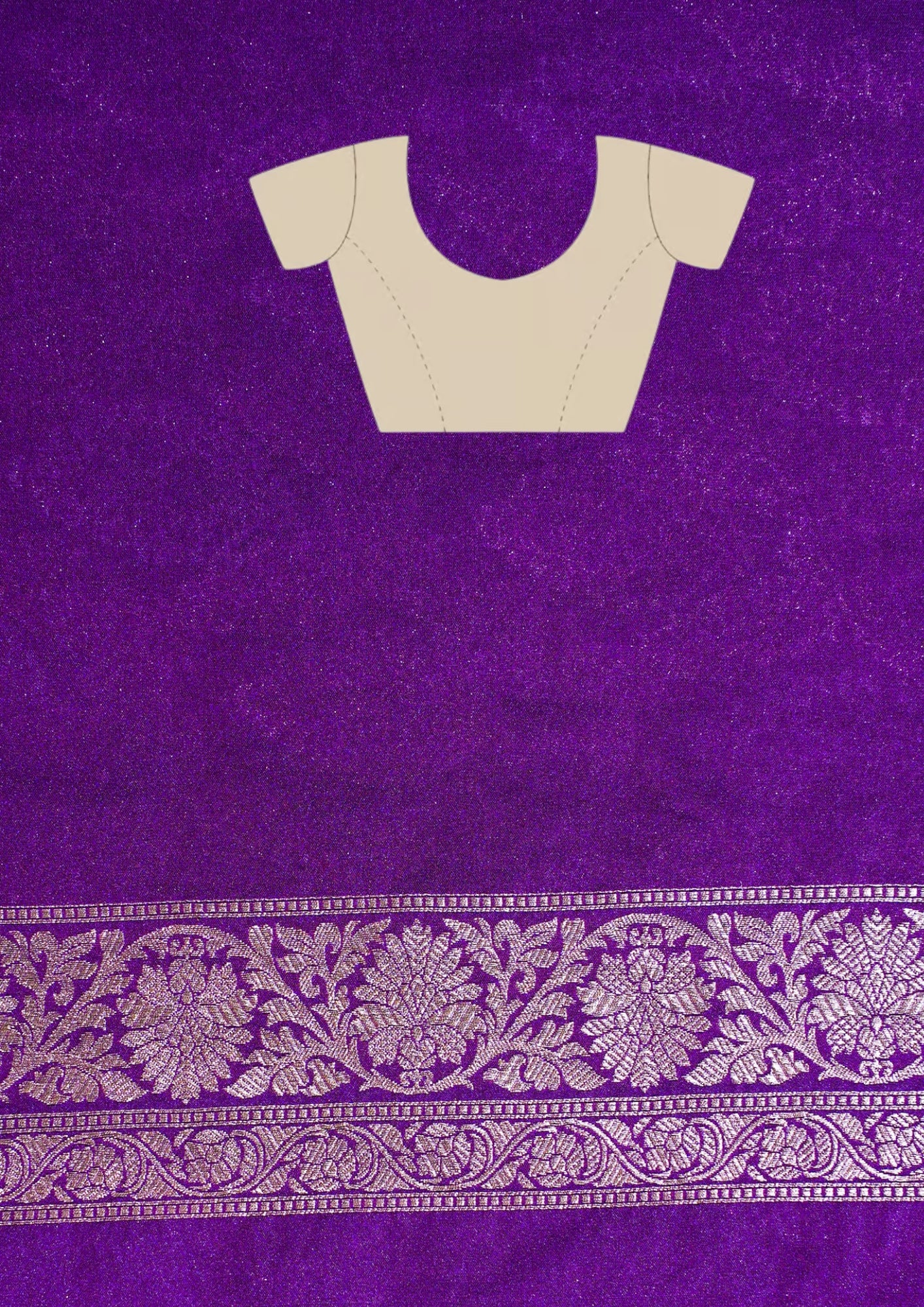 "WAAH BANARAS 114" Banarasi Move Jaal Pattern Vegan Silk Saree