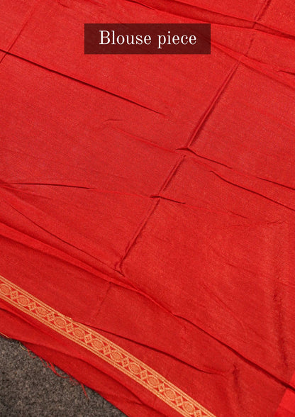 "UTSAV BANARAS 128" Banarasi Red Rangkat Silk Saree