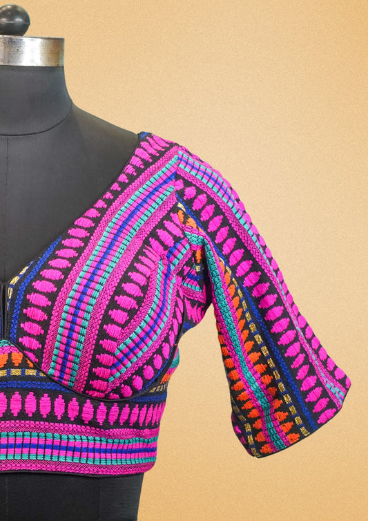 "RDM BL 009A" Banarasi Blouse for Women – Handwoven Designer Saree Blouse with Intricate Patterns