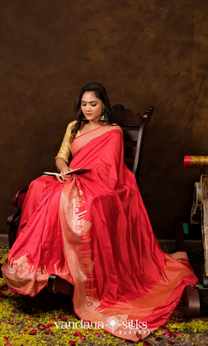 Wahh Taj Banarasi Soft Silk Saree: Symbol of Love