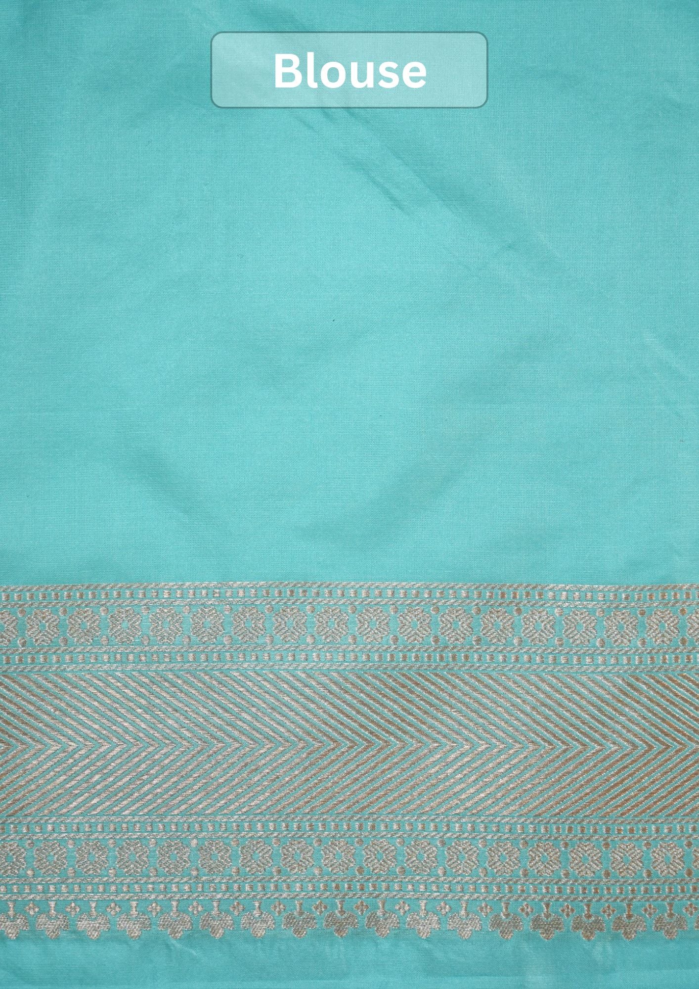 VIRASAT 427C: Silk Mark Certified Sea Green Pure Handloom Silk Saree with Kadwa Zari Weaving