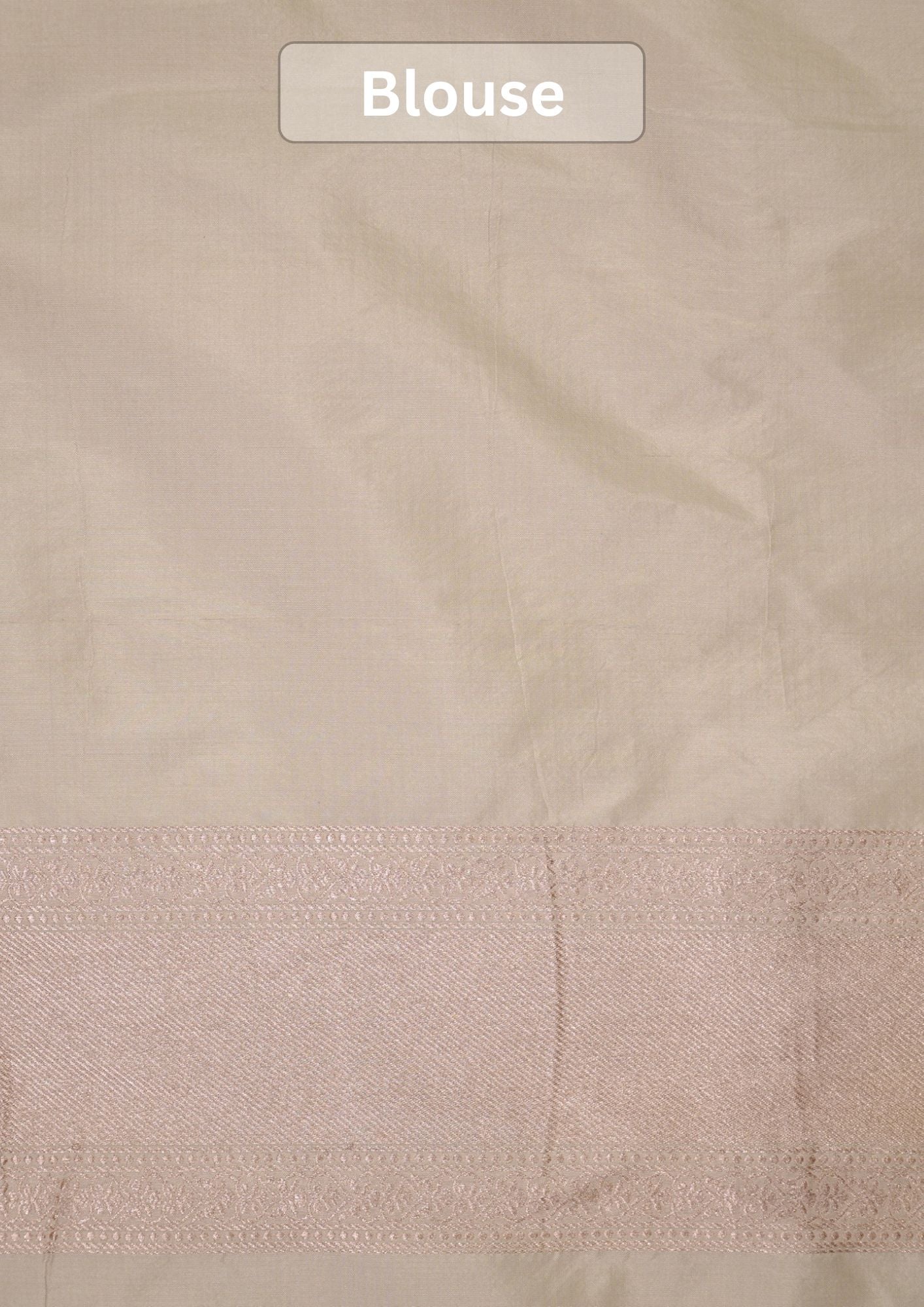 VIRASAT 434A: Silk Mark Certified Ivory White Pure Handloom Katan Silk Saree with Kadwa Sikargah Zari Jaal &amp; Meenakari Weaving