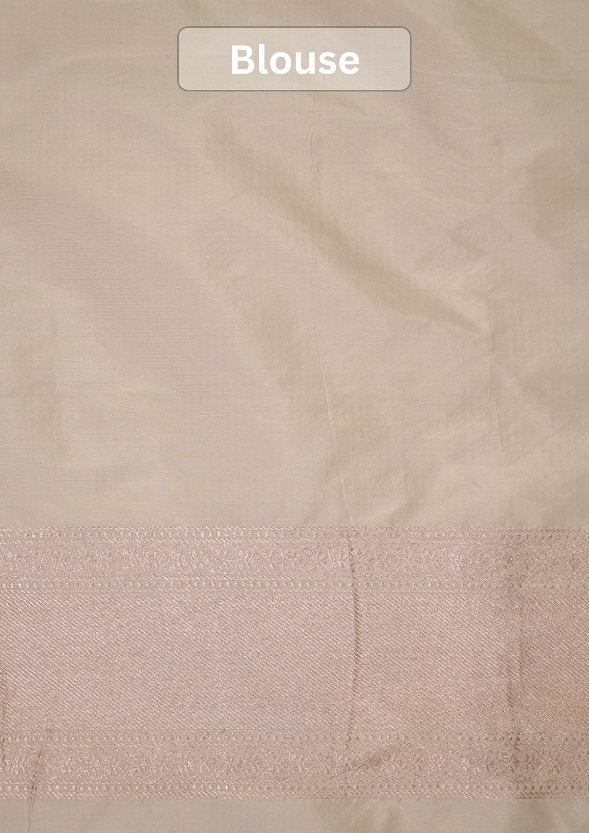 VIRASAT 434A: Silk Mark Certified Ivory White Pure Handloom Katan Silk Saree with Kadwa Sikargah Zari Jaal &amp; Meenakari Weaving