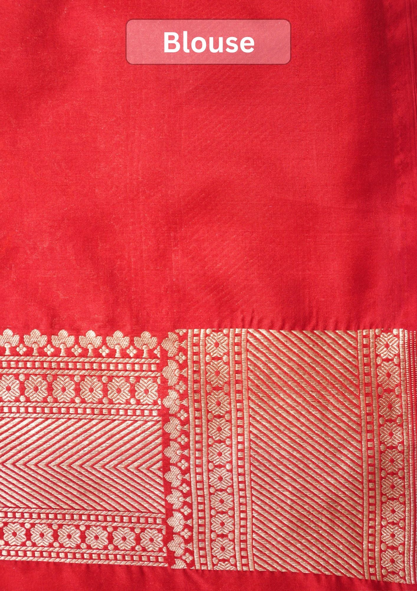 VIRASAT 427B: Silk Mark Certified Rust Orange Pure Handloom Silk Saree with Kadwa Zari Weaving