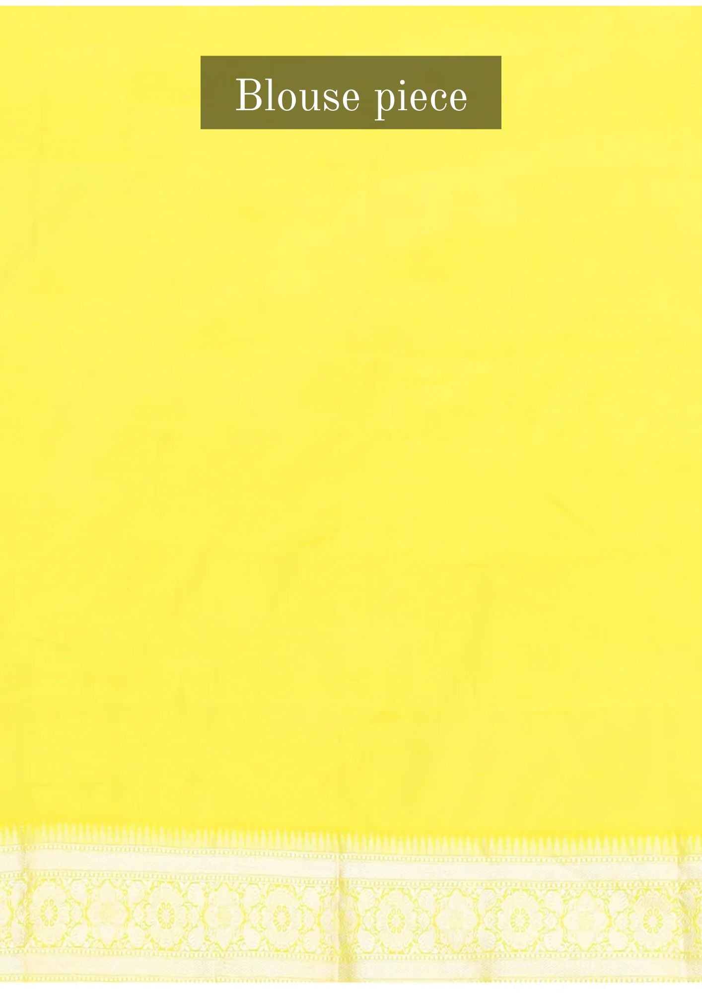 "SILK BANARAS 057" Lemon Pure Banarasi Katan Uppada Saree
