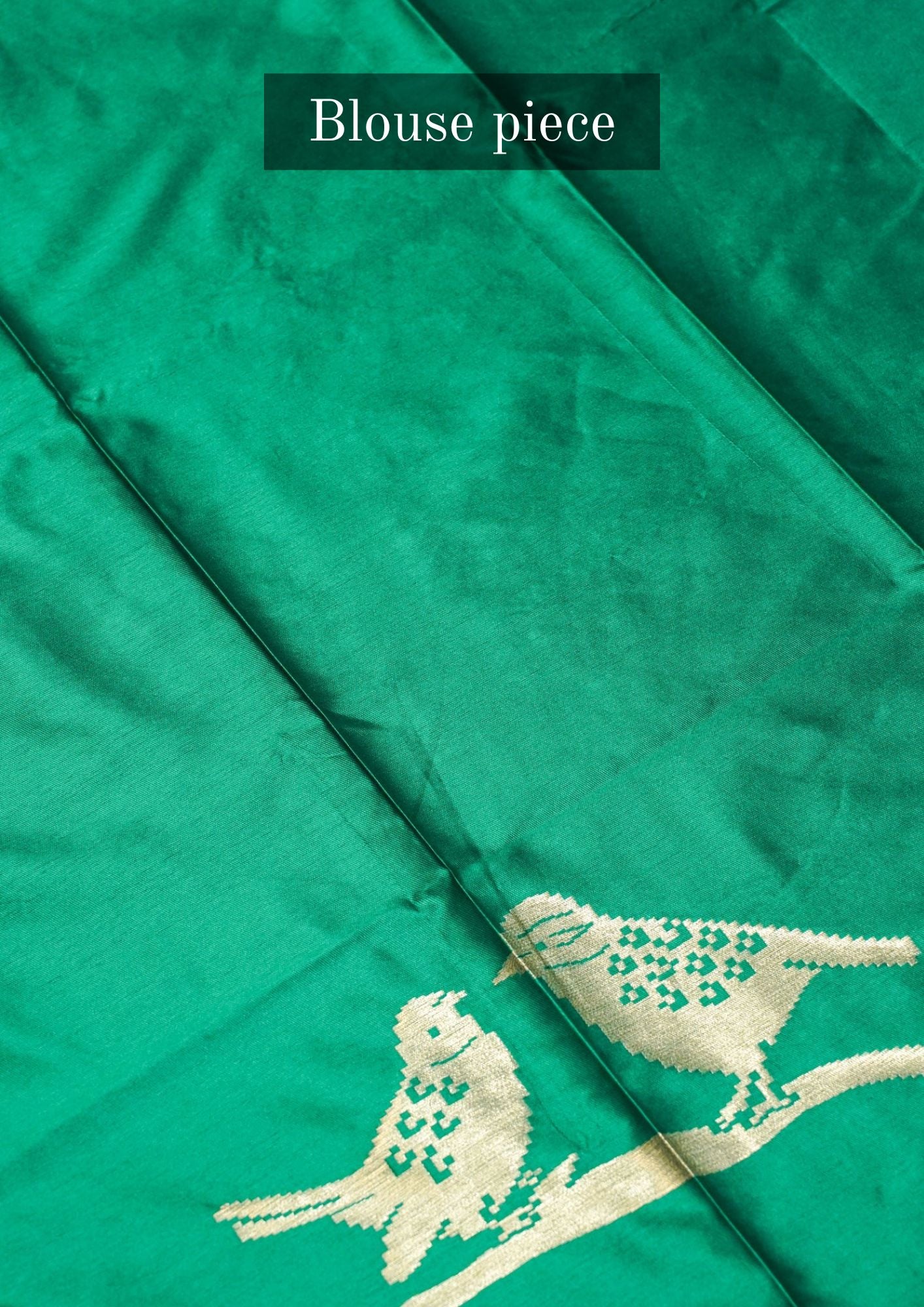 "UTSAV BANARAS 215"Banarasi Rama Raw Silk With Bird Border Saree