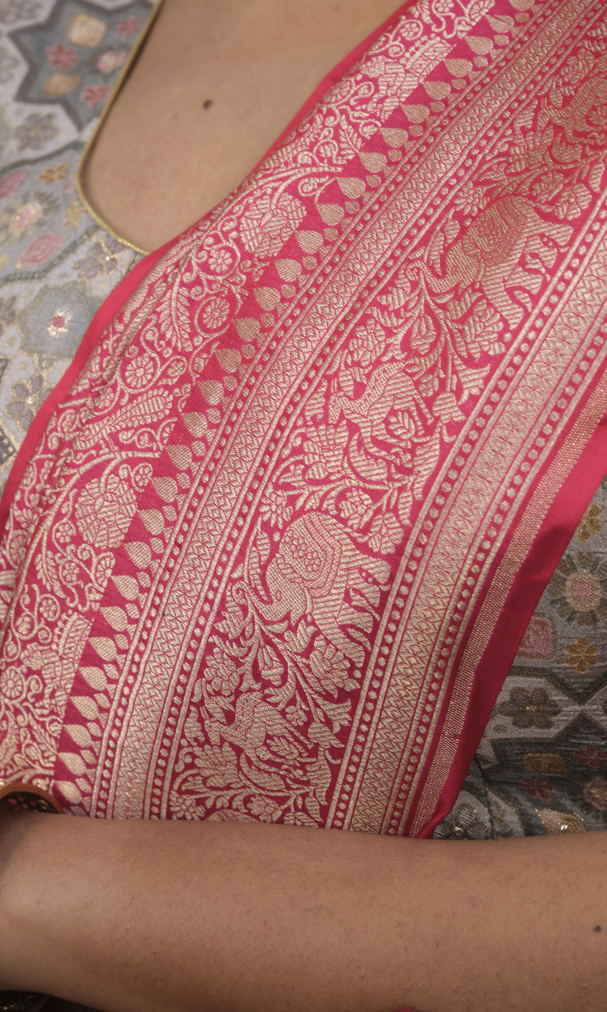 "VIRASAT 165" A Banarasi Brocade Masterpiece Saree - Where Nature Comes Alive