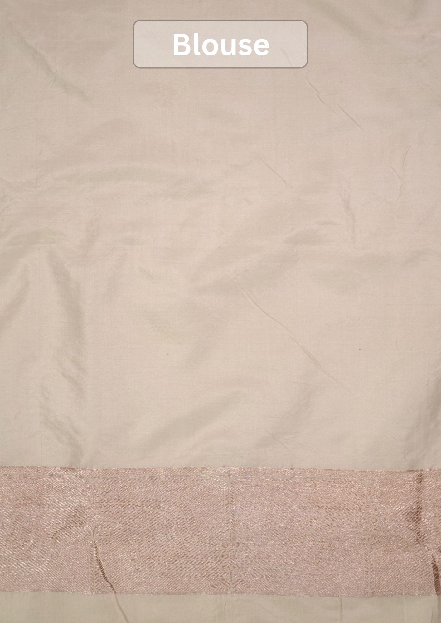 VIRASAT 425B: Beautiful Creamy White Pure Handloom Rangkat Katan Silk Saree Floral Meenakari With Silk Mark Certified
