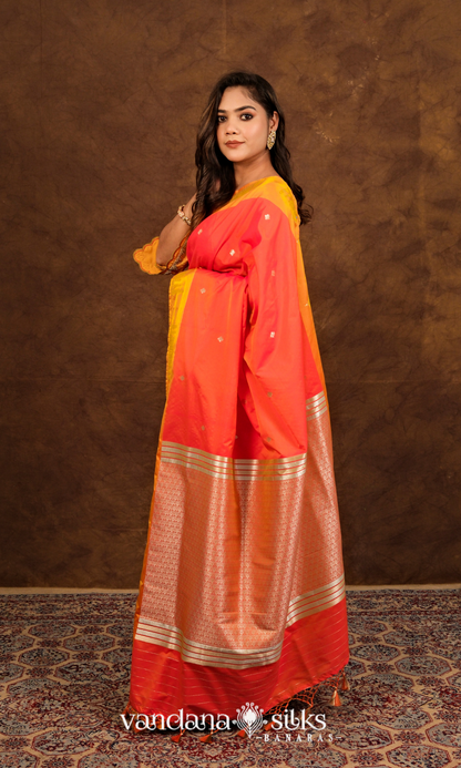 Unique Ajooba Banarasi Soft Silk Saree: Inspired by the Taj