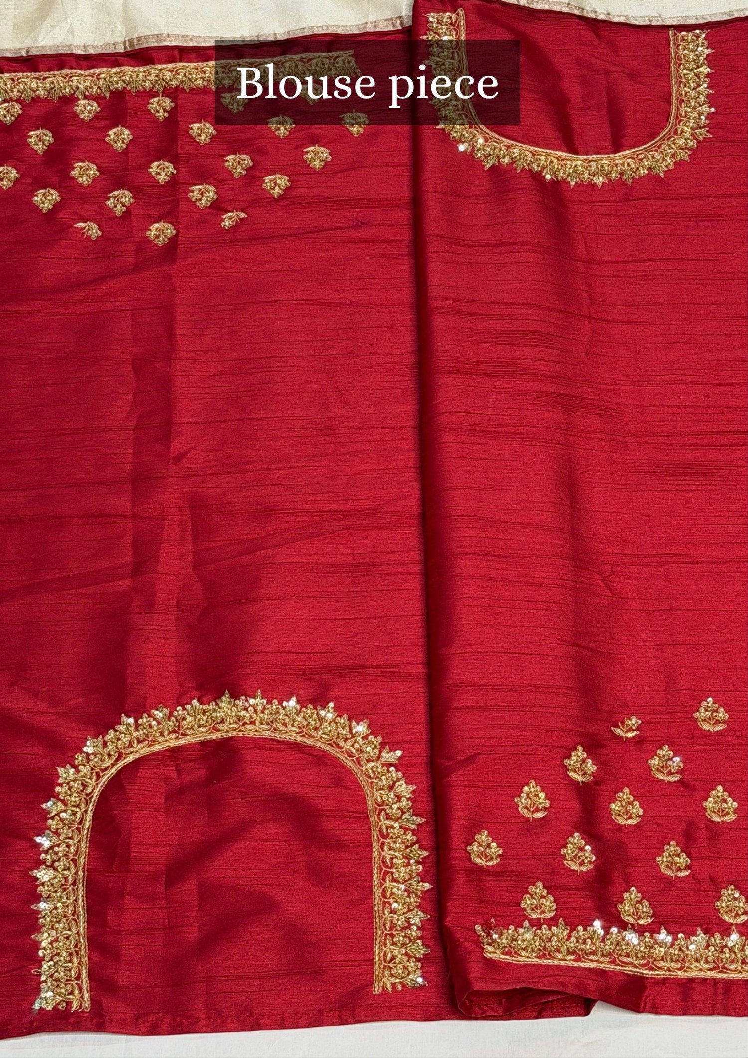VIRASAT 377: Elegant Silver Tissue Silk Saree with Hand Zardozi Work &amp; Contrast Blouse
