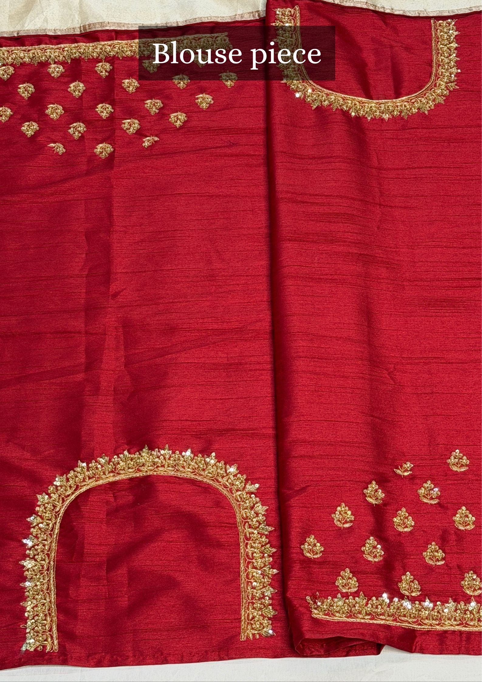 VIRASAT 377: Elegant Silver Tissue Silk Saree with Hand Zardozi Work &amp; Contrast Blouse
