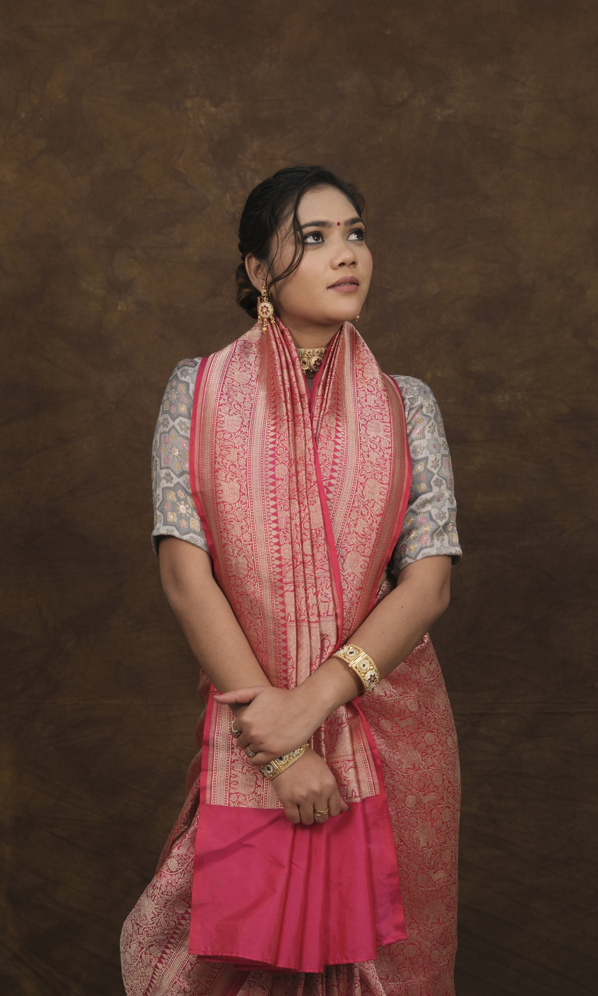 "VIRASAT 165" A Banarasi Brocade Masterpiece Saree - Where Nature Comes Alive