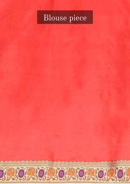 "VIRASAT 172" Red Pure Banarasi Ikkat Patola Saree
