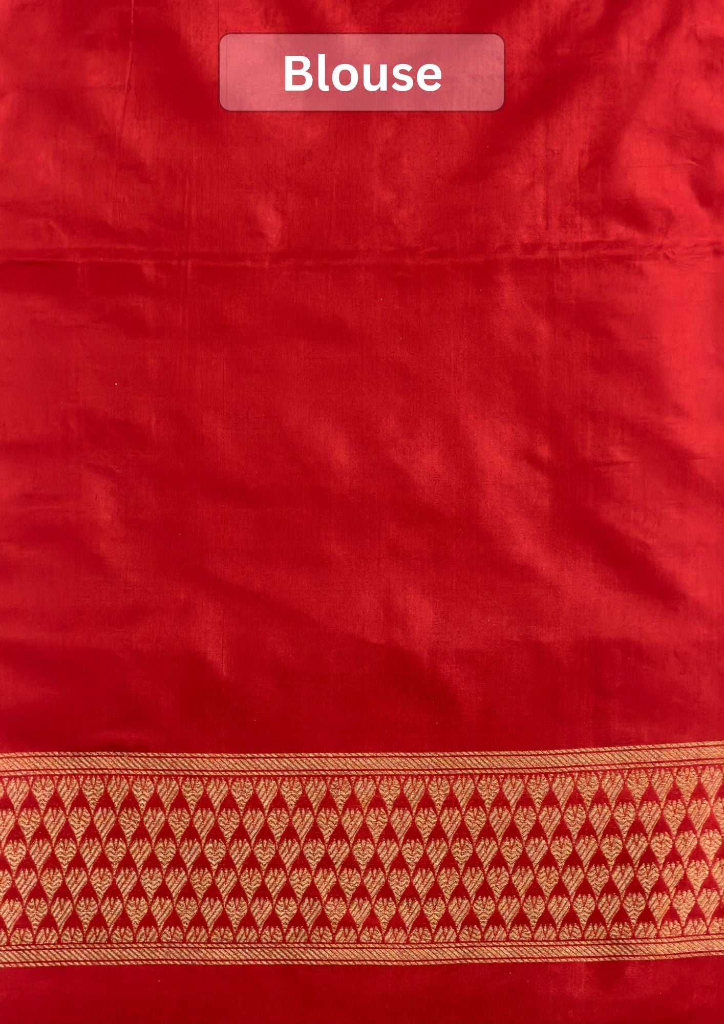 VIRASAT 435: Silk Mark Certified Pure Red Pure Handloom Katan Silk Saree with Kadwa Meenakari Bird Motif Zari Jaal