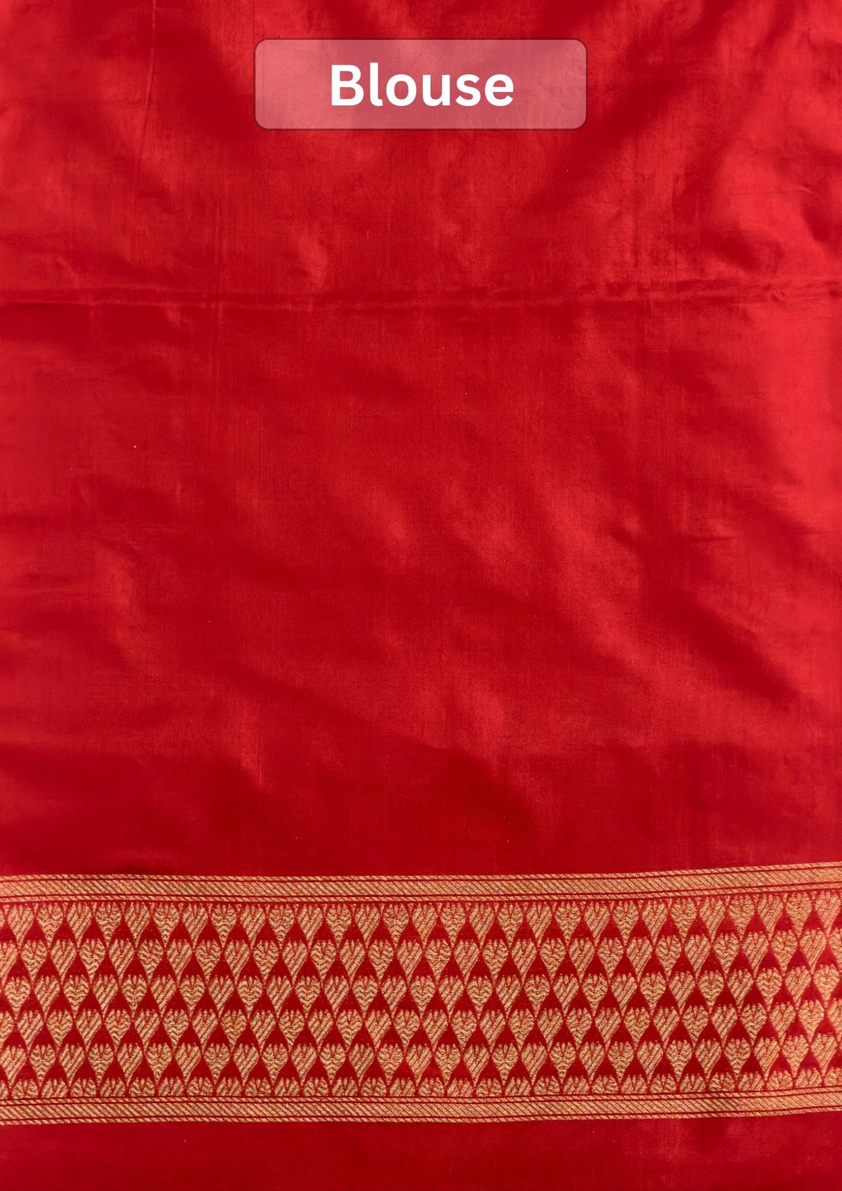 VIRASAT 435: Silk Mark Certified Pure Red Pure Handloom Katan Silk Saree with Kadwa Meenakari Bird Motif Zari Jaal