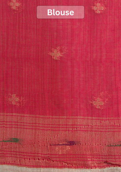UTSAV BANARAS 464: Sky Blue Cotton Saree with Resham Bird Motif &amp; Artistic Floral Border