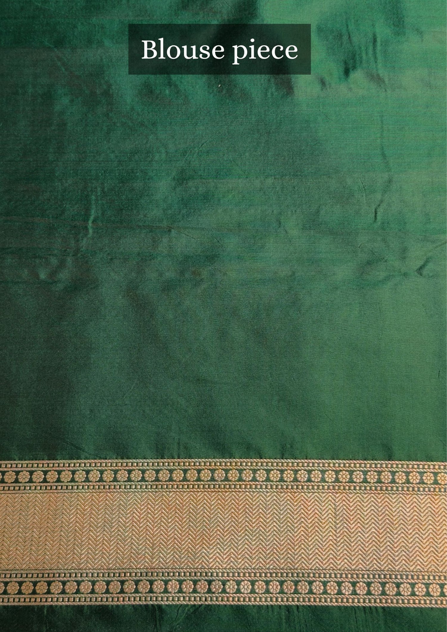 VIRASAT 406: Bottle Green Pure Handloom Katan Silk Saree with All-Over Meenakari Work &amp; Zari Border-Pallu (Silk Mark Certified)