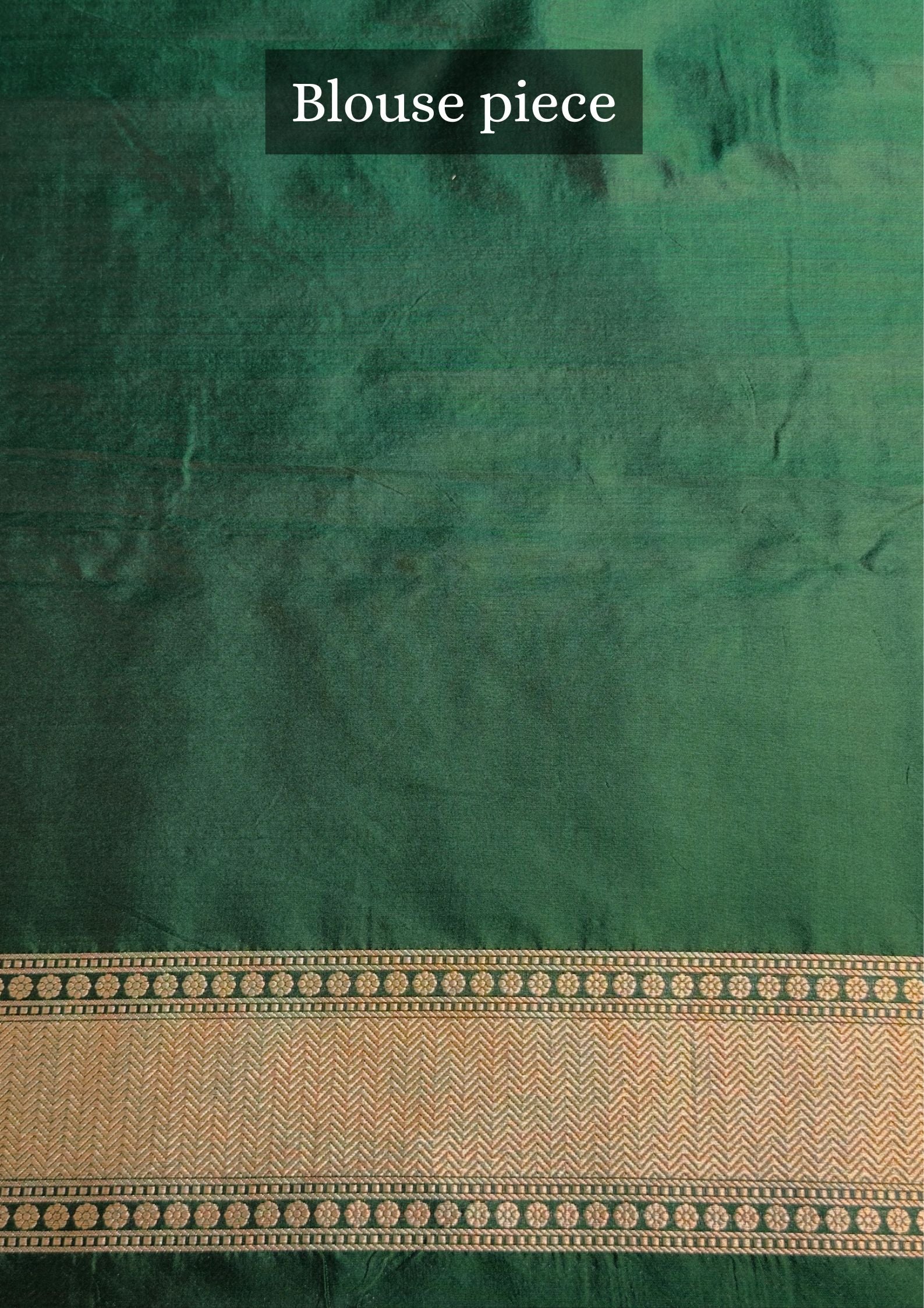 VIRASAT 406: Bottle Green Pure Handloom Katan Silk Saree with All-Over Meenakari Work &amp; Zari Border-Pallu (Silk Mark Certified)