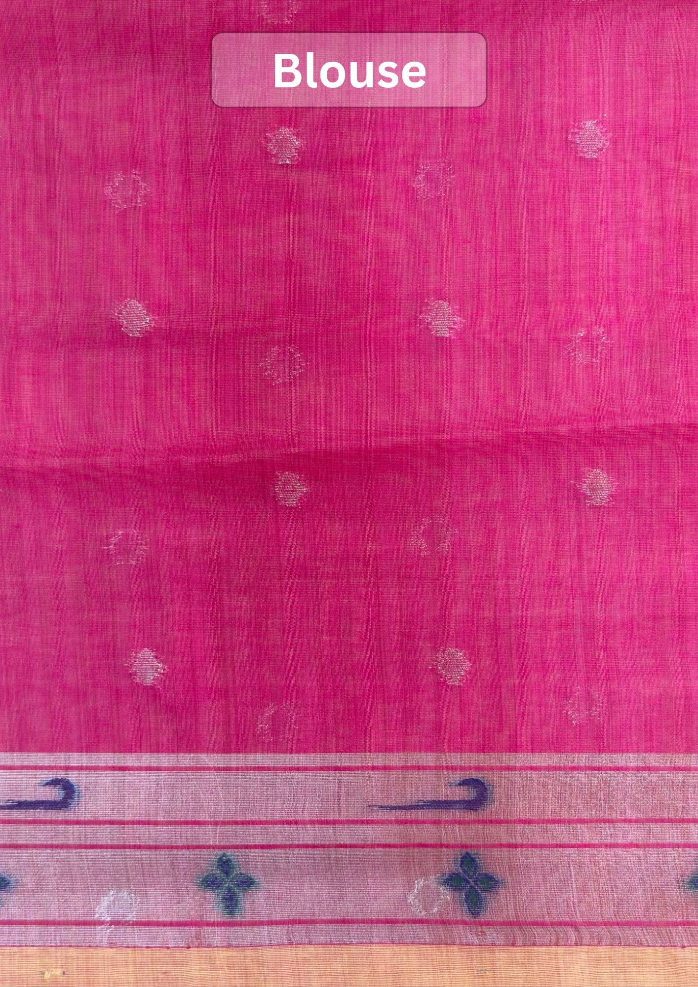 UTSAV BANARAS 467: Mustard Yellow Cotton Saree with Resham Swan Motif &amp; Lotus Floral Design