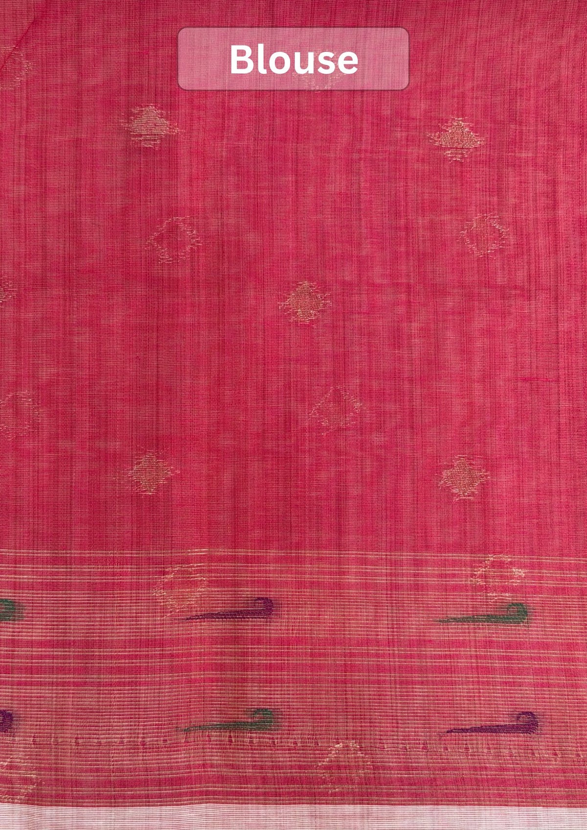 UTSAV BANARAS 462: Natural Ivory Cotton Saree with Multicolor Resham Lotus Floral Work