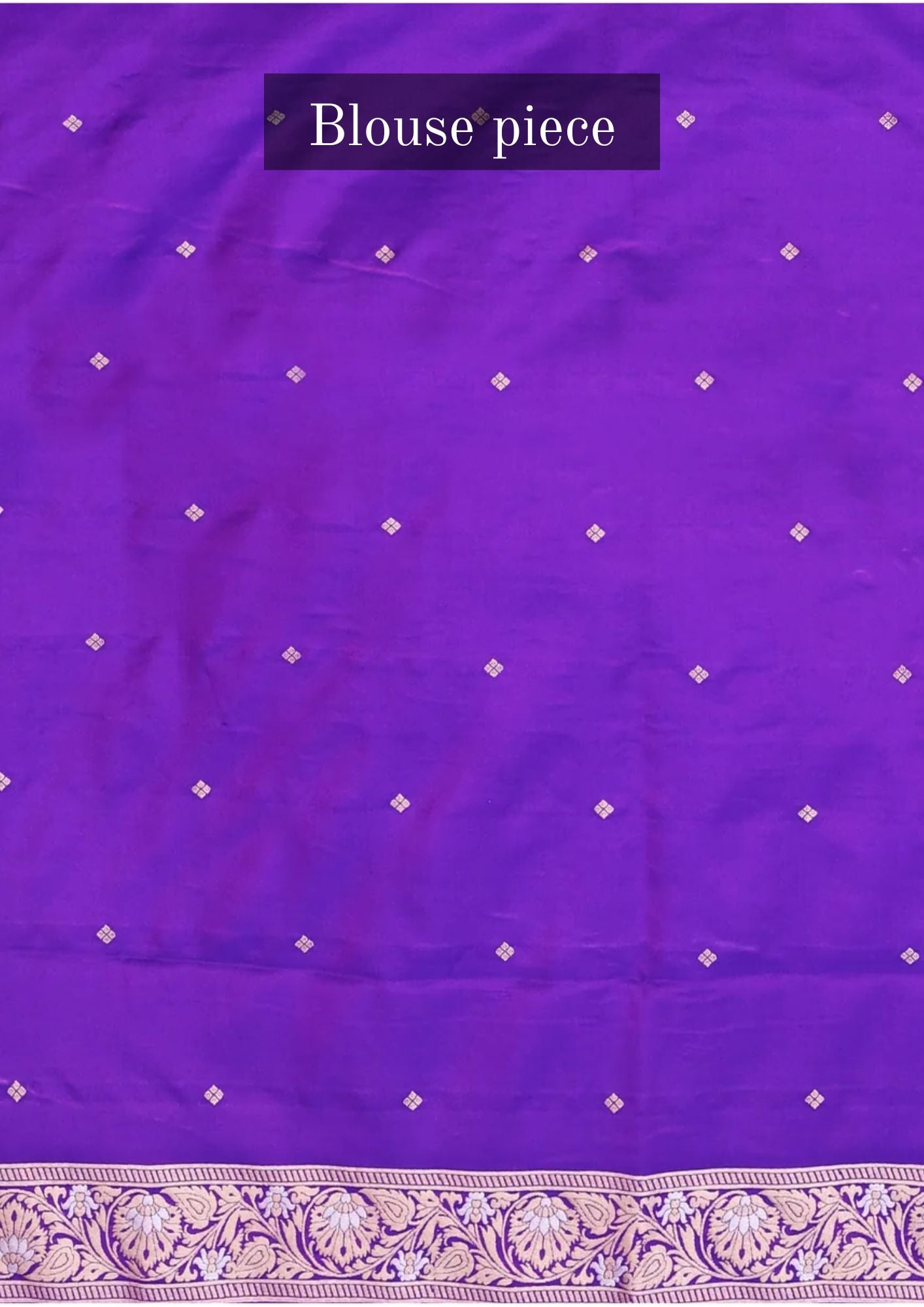 "WAAH BANARAS 036" Purple Banarasi Silk Saree