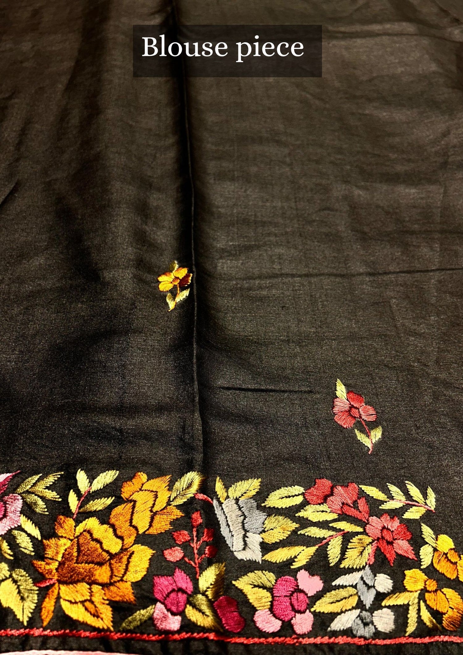 "VIRASAT 153" Pure Silk Hand Parsi Work Tussar Silk Saree