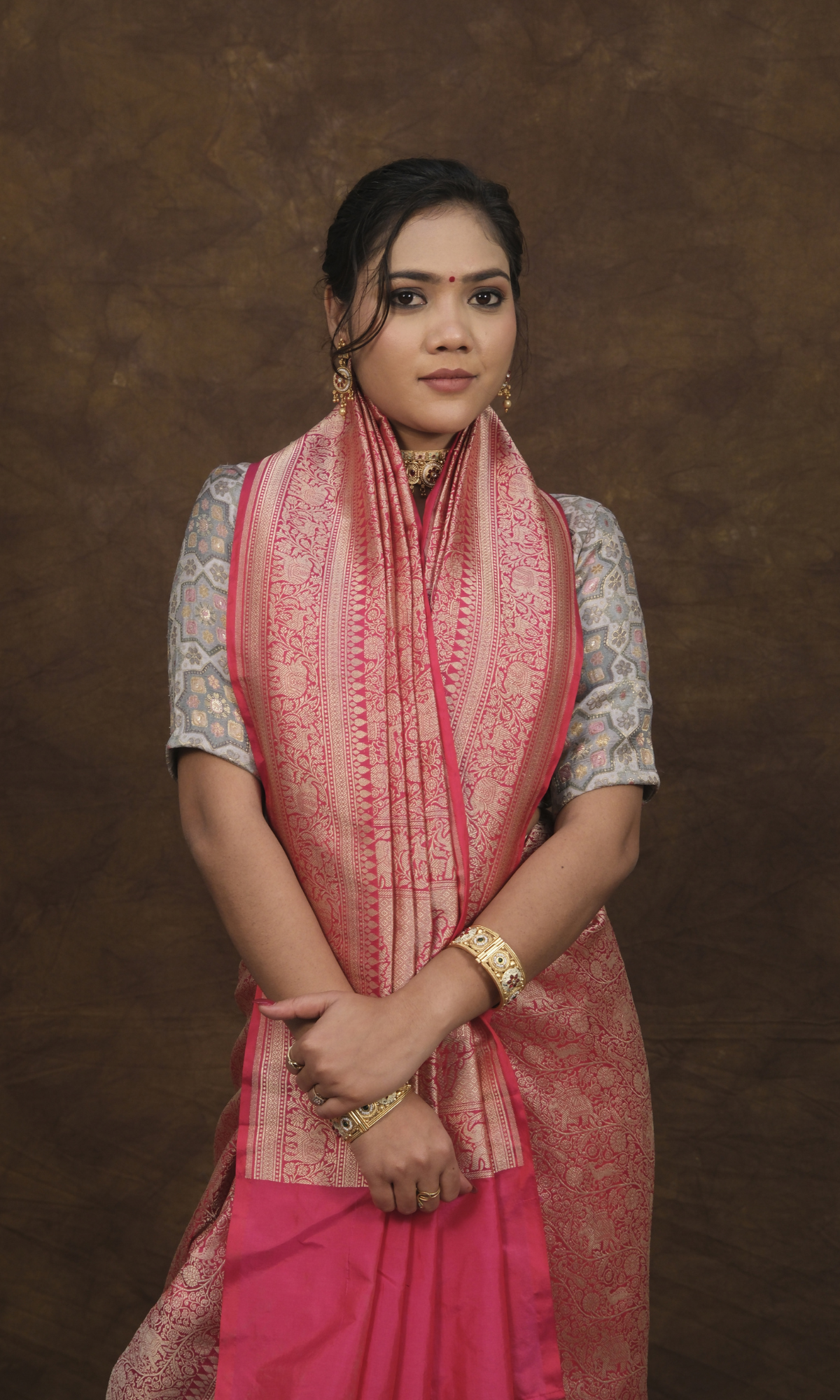 "VIRASAT 165" A Banarasi Brocade Masterpiece Saree - Where Nature Comes Alive