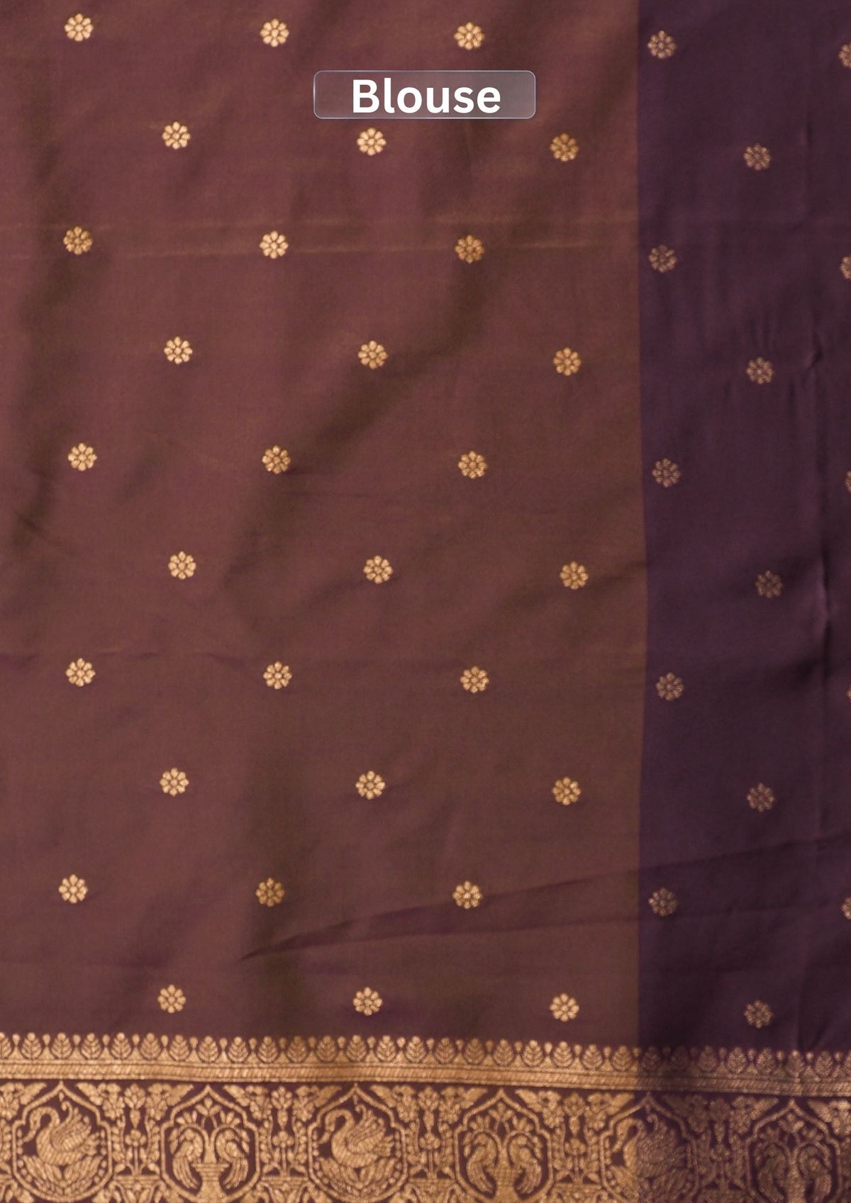 UTSAV BANARAS 502: Gold Dual Tone Banarasi Soft Silk Meenakari Zari Saree