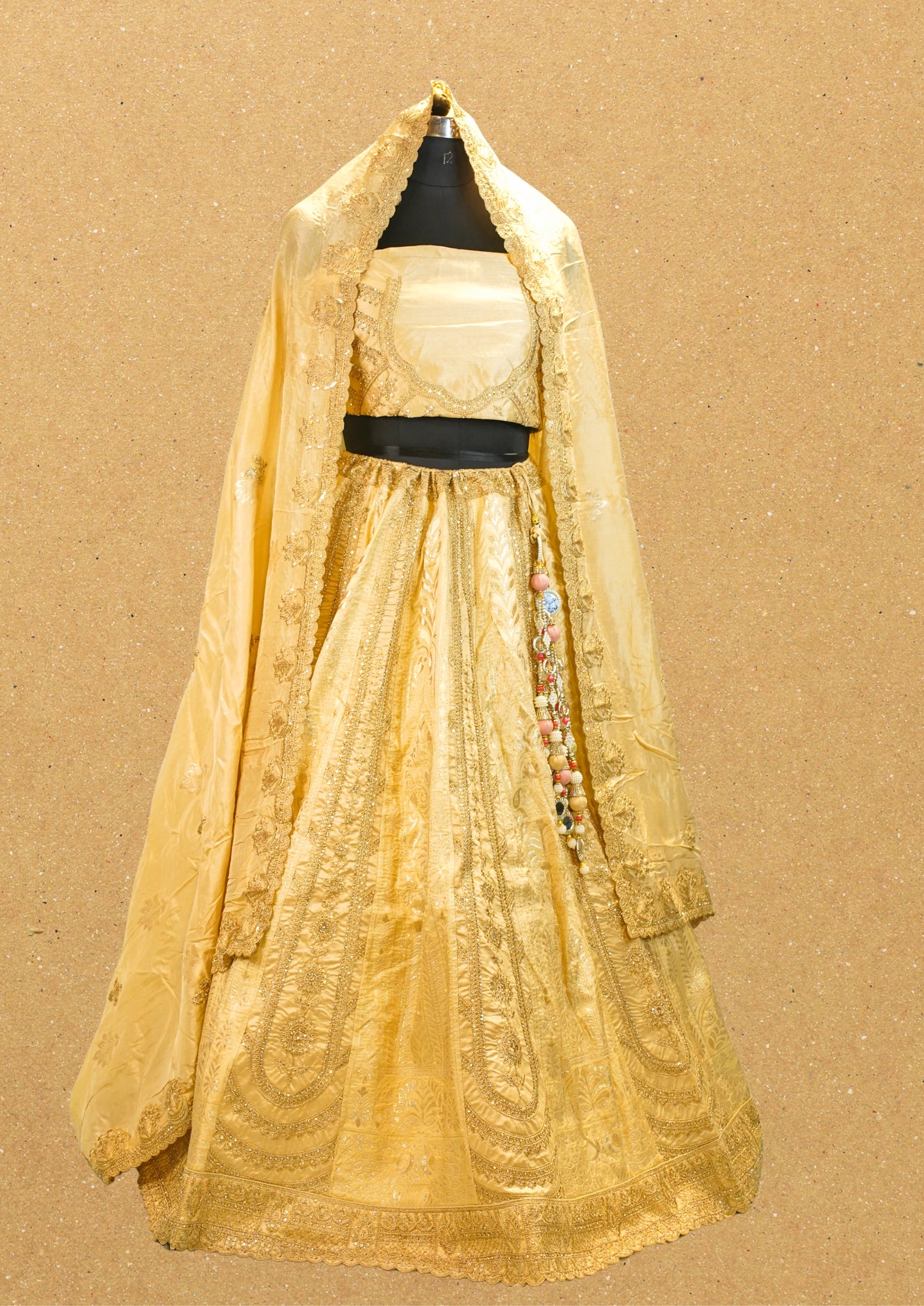 "MANSI 018" Banarasi Traditional Silk Lehenga With AD Work