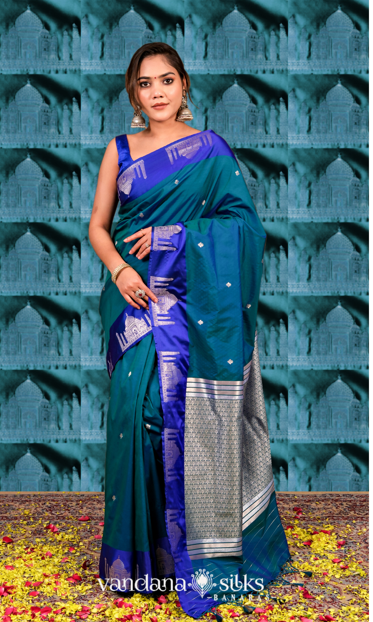 Unique Ajooba Banarasi Soft Silk Saree: Inspired by the Taj