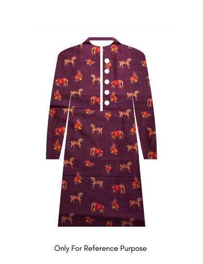 "MJ-03" Banarasi Pure Cotton Silk Kurta-Pyjama Cloth Set