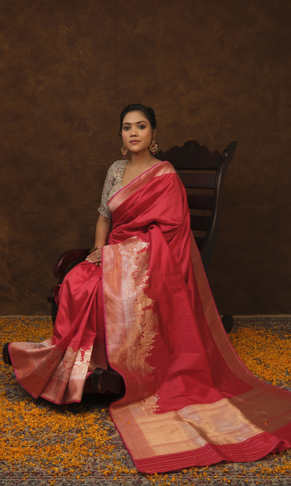 Banarasi Ghat Silk Saree Inspired by the Essence of Kashi