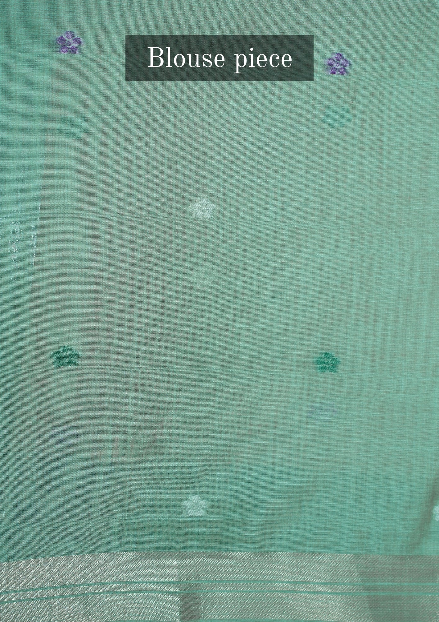 "UTSAV BANARAS 300" Banarasi Pista Chanderi Jamdani Silk Saree with Elephant Narrative Pallu