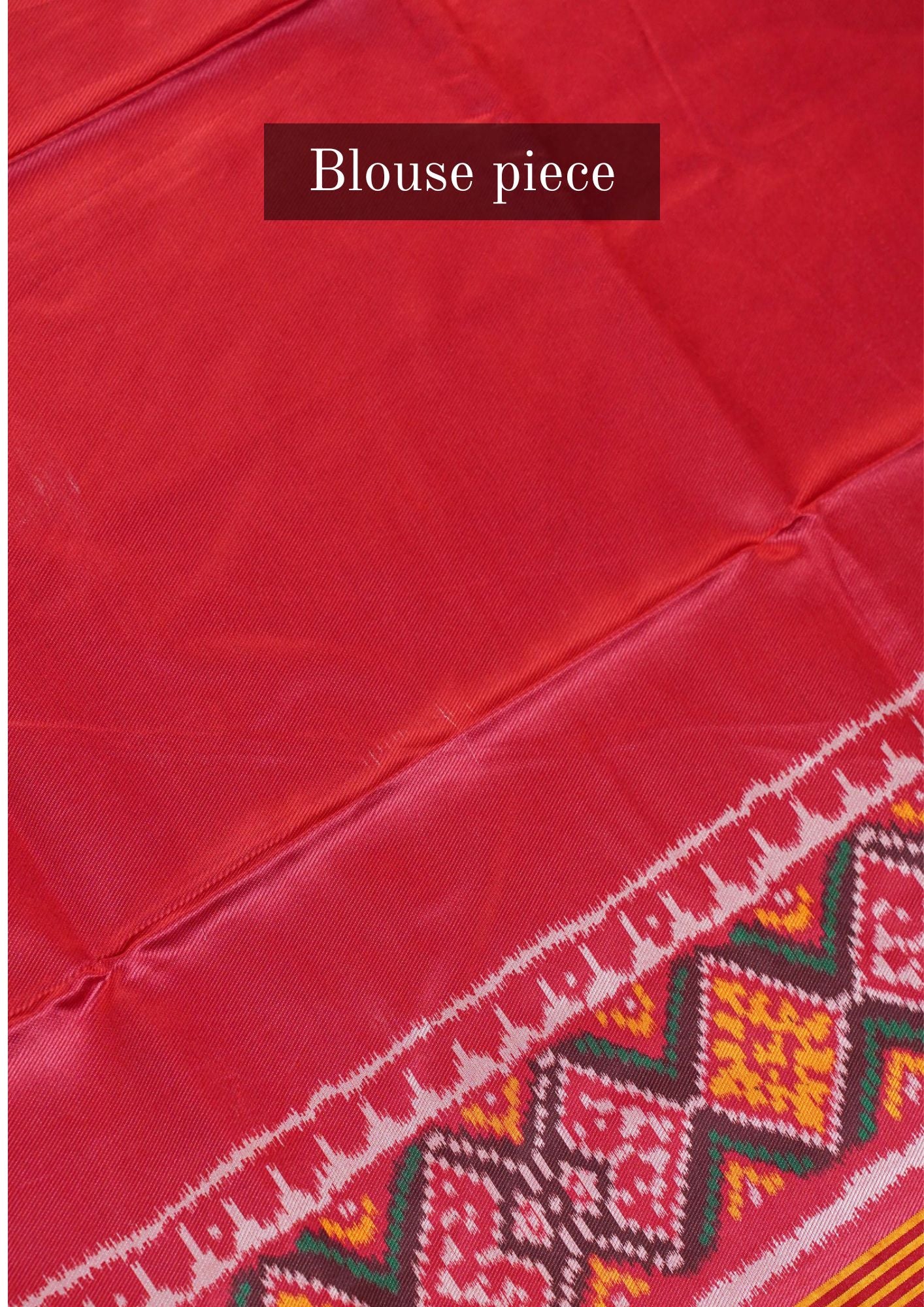 "UTSAV BANARAS 106" Banaras Glossy Maroon Patola Silk Saree