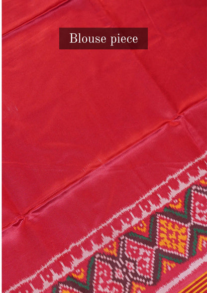 "UTSAV BANARAS 106" Banaras Glossy Maroon Patola Silk Saree