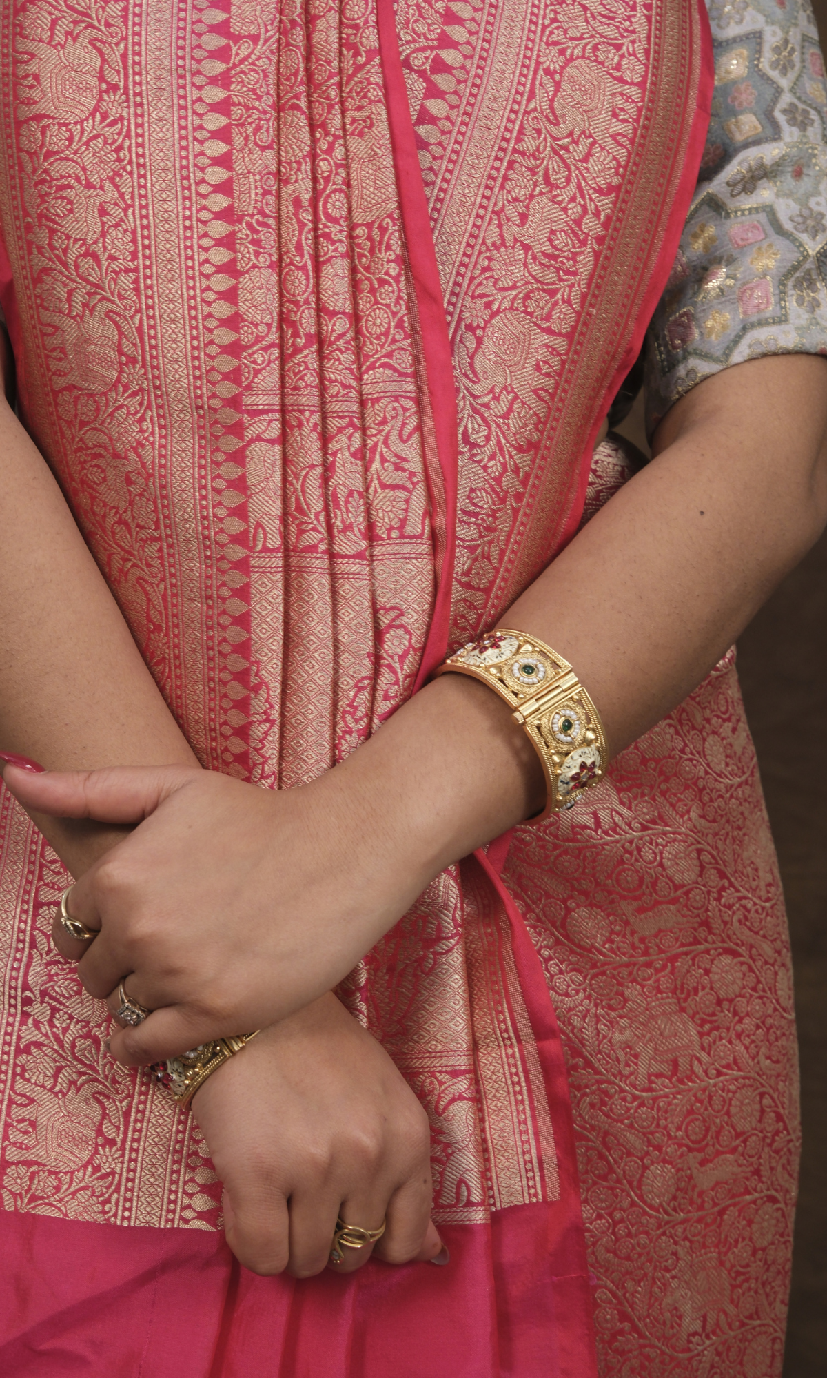 "VIRASAT 165" A Banarasi Brocade Masterpiece Saree - Where Nature Comes Alive