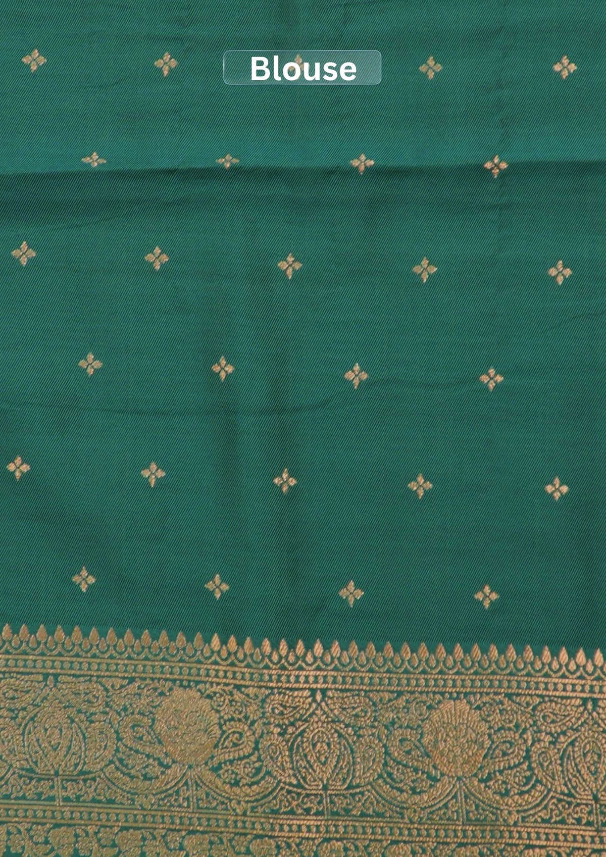 UTSAV BANARAS 499: Rama Green Banarasi Soft Silk Meenakari Zari Saree