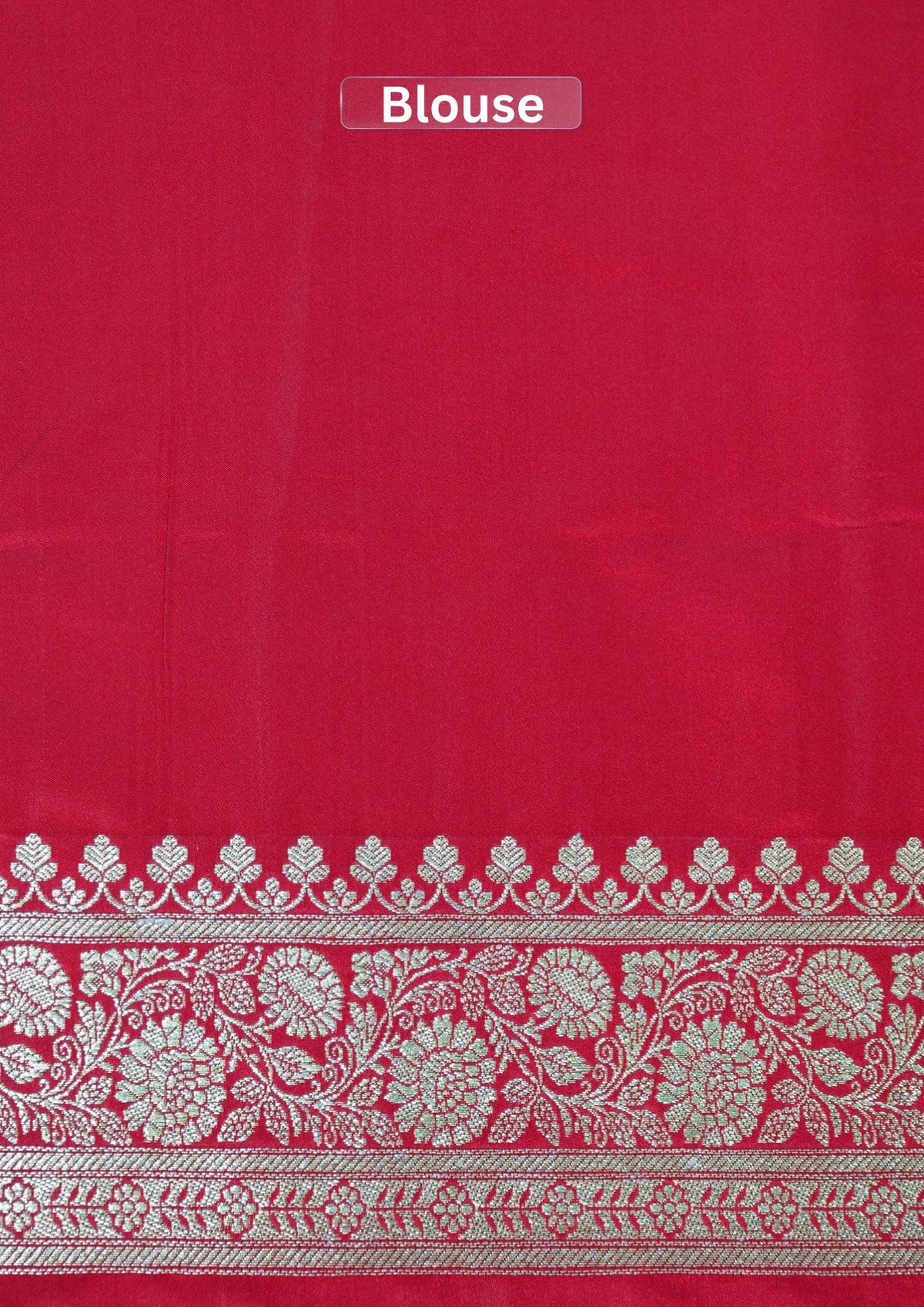 Waah Banaras173C: Rich Black Satin Silk Banarasi Saree with Zig Zag Buti &amp; Contrast Pallu