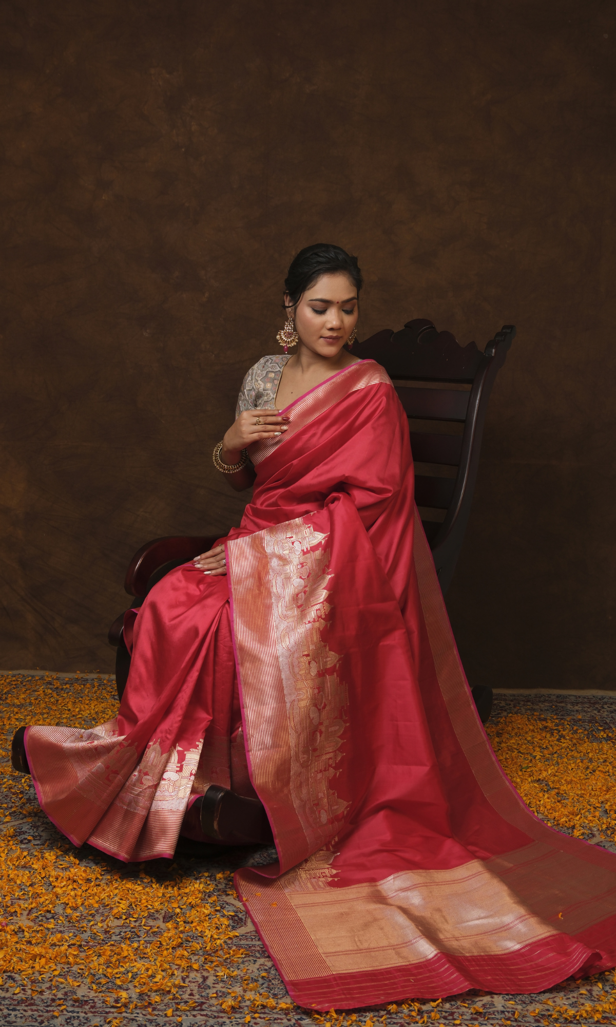 Banarasi Ghat Silk Saree Inspired by the Essence of Kashi